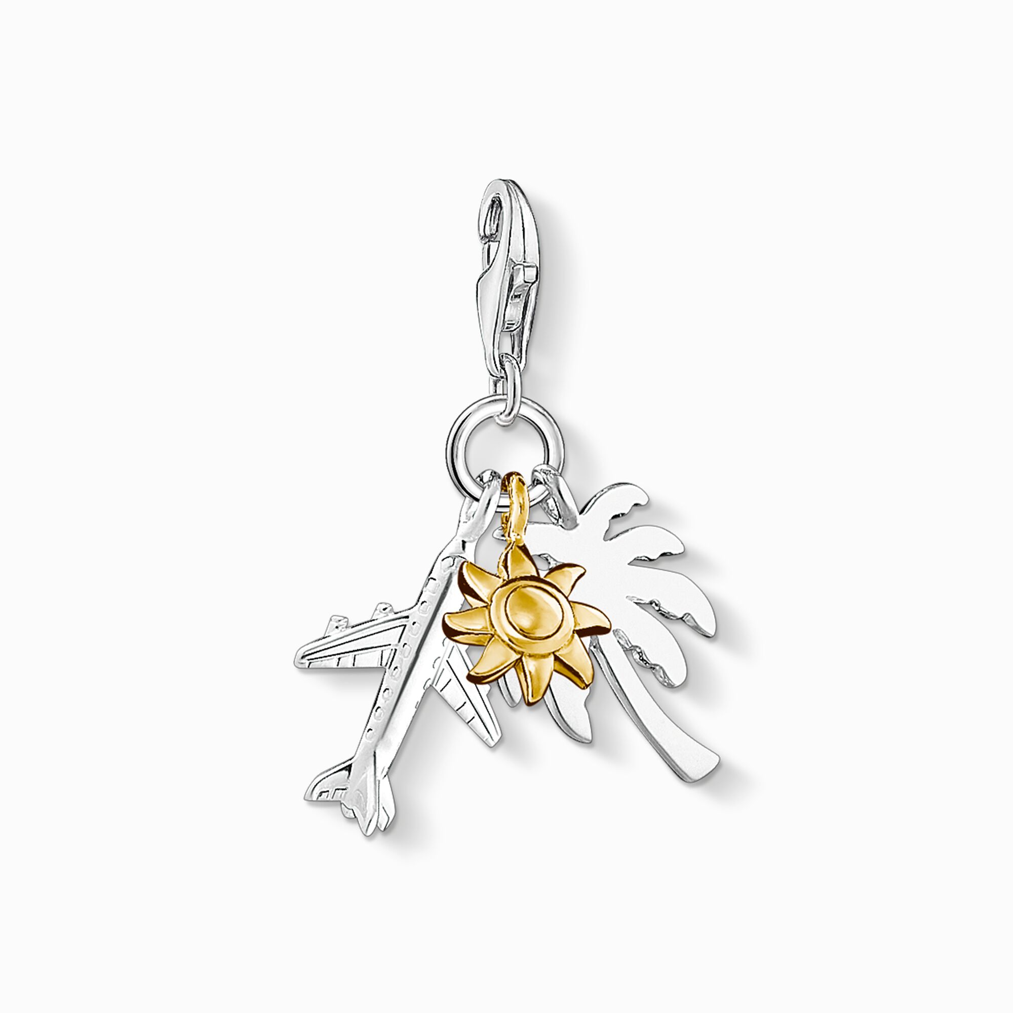 Charm pendant palm tree, sun, plane from the Charm Club collection in the THOMAS SABO online store