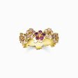 Ring Blumen farbige Steine gold aus der  Kollektion im Online Shop von THOMAS SABO
