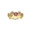 Ring flowers colourful stones gold from the  collection in the THOMAS SABO online store