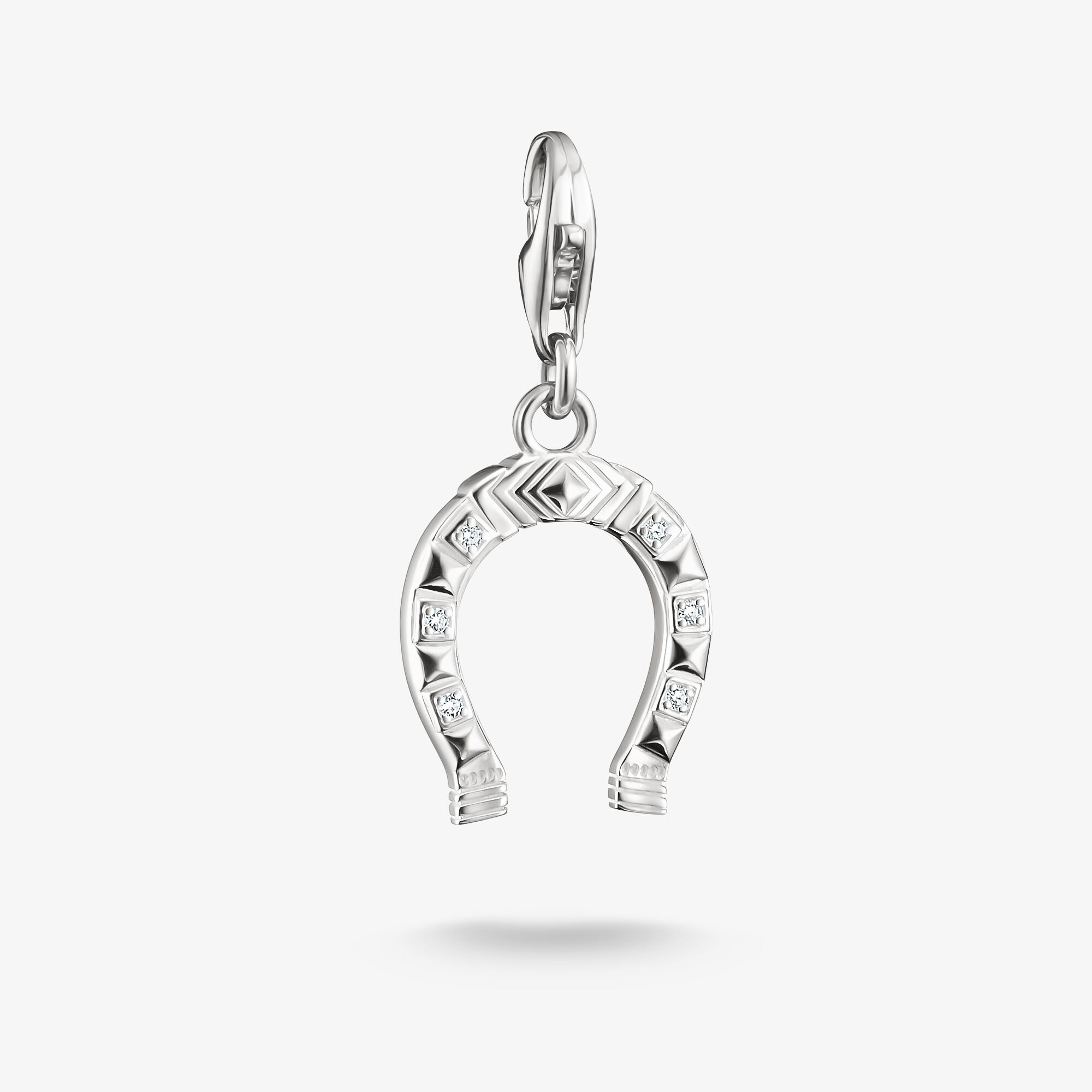 THOMAS SABO Charm-hängsmycke western-hästsko Original Silver, 925 sterlingsilver, Storlek: one size, för damer