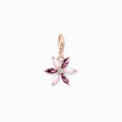 Charm pendant flower pink stones rose gold from the Charm Club collection in the THOMAS SABO online store