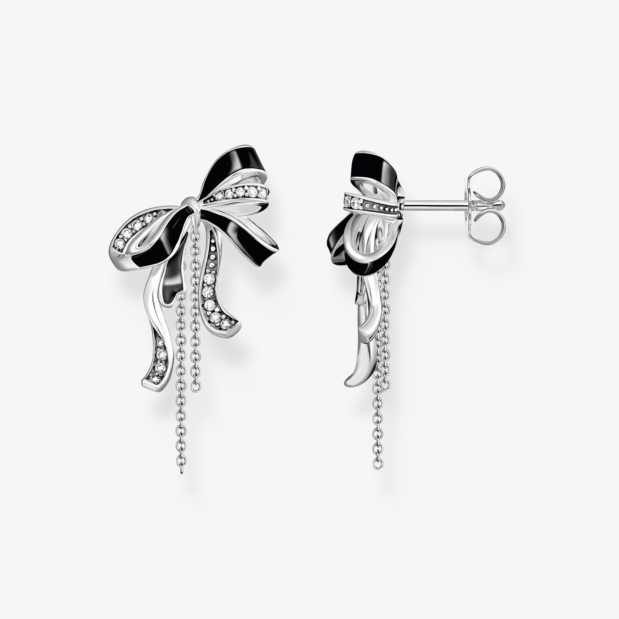 THOMAS SABO Boucles d'oreilles en forme de boucle Lovely Romance Argent, Argent sterling, Taille: one size, femme
