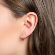 Single ear stud ice crystal rose gold from the Charming Collection collection in the THOMAS SABO online store