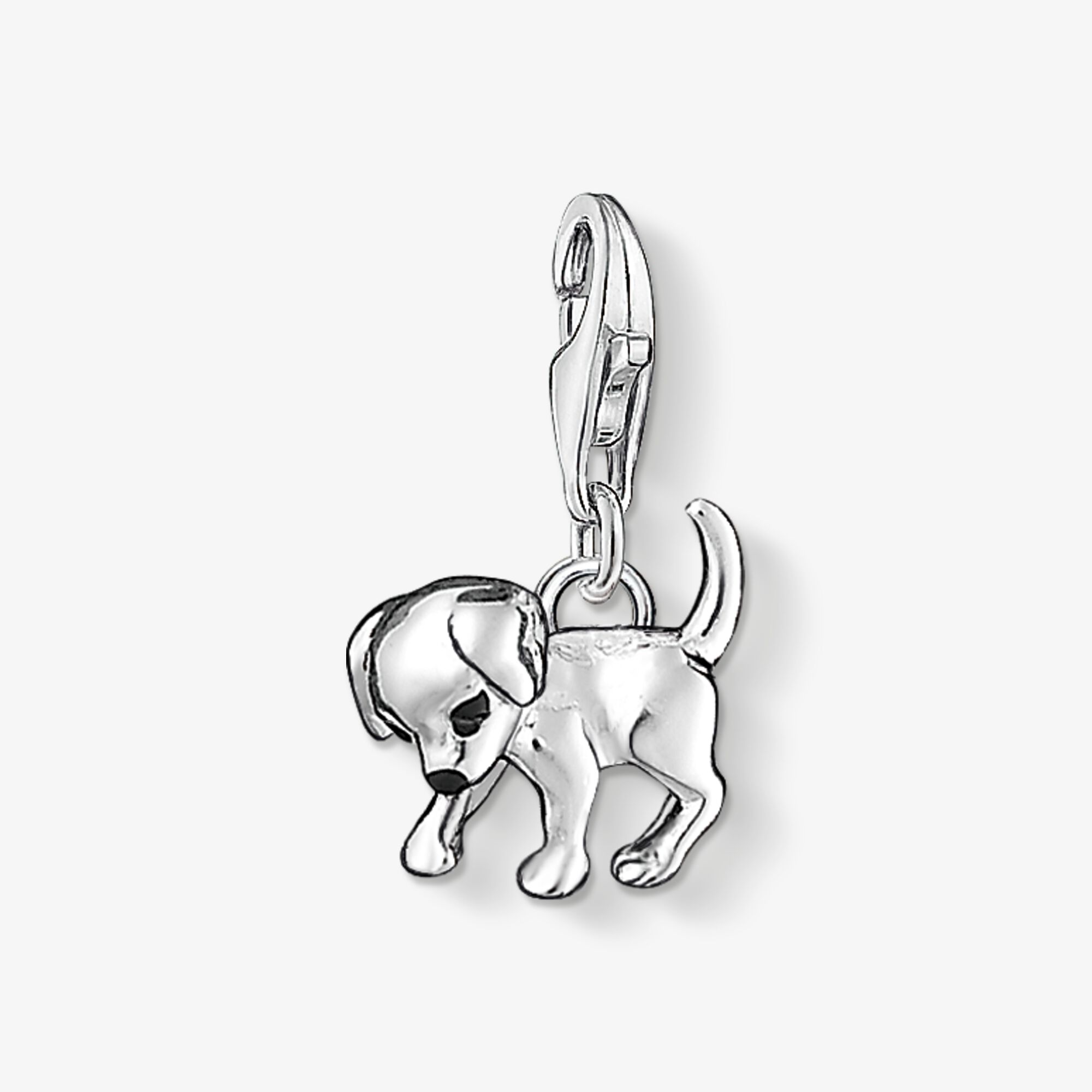 THOMAS SABO Pendentif Charm chiot Argent sterling, Taille: one size, pour femme
