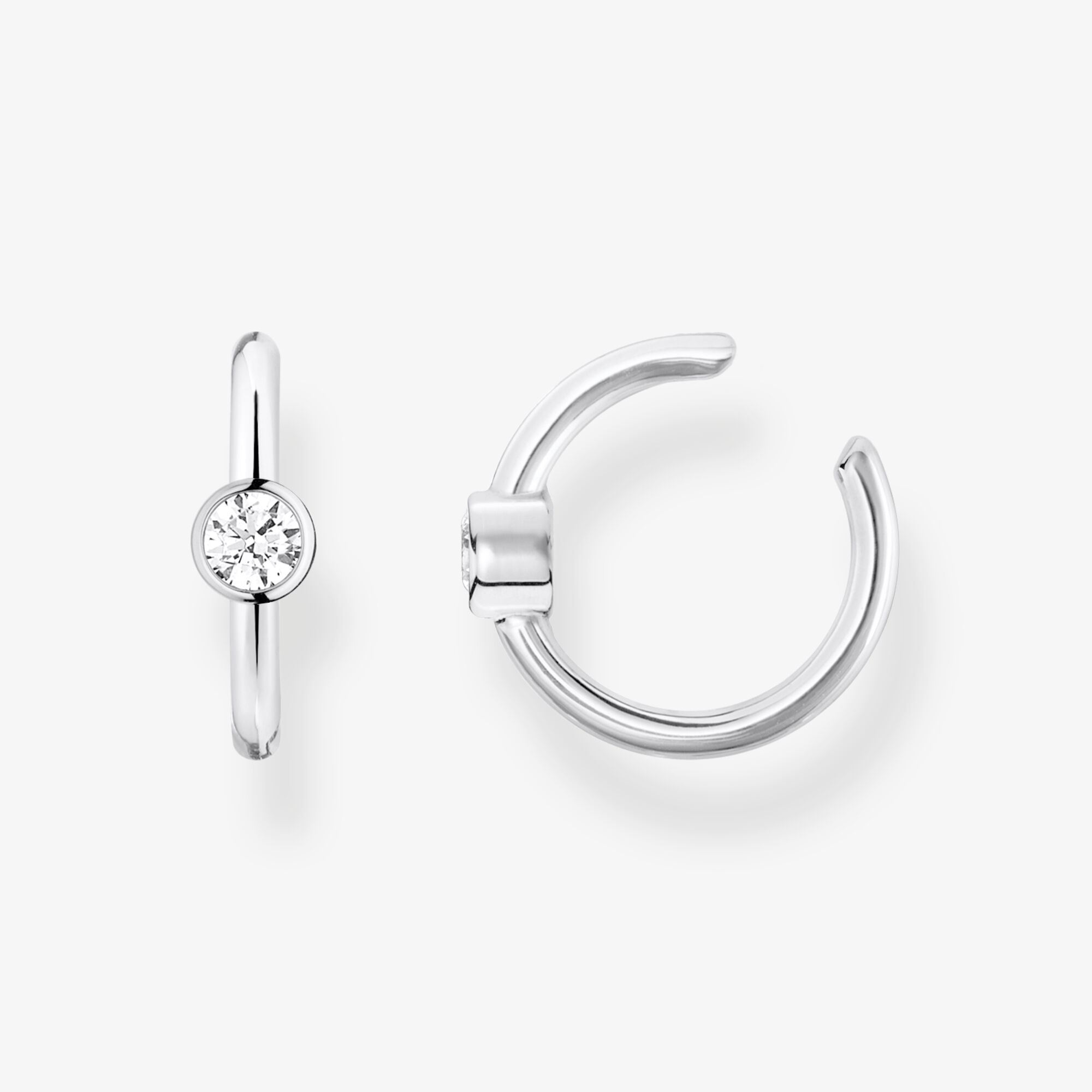 THOMAS SABO Ear cuff individuellt vit sten silver, 925 sterlingsilver, Storlek: one size, för damer