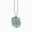 Halsbandsh&auml;nge Wheel of Karma, turkos med f&auml;rgglada stenar - silver ur kollektionen  i THOMAS SABO:s onlineshop