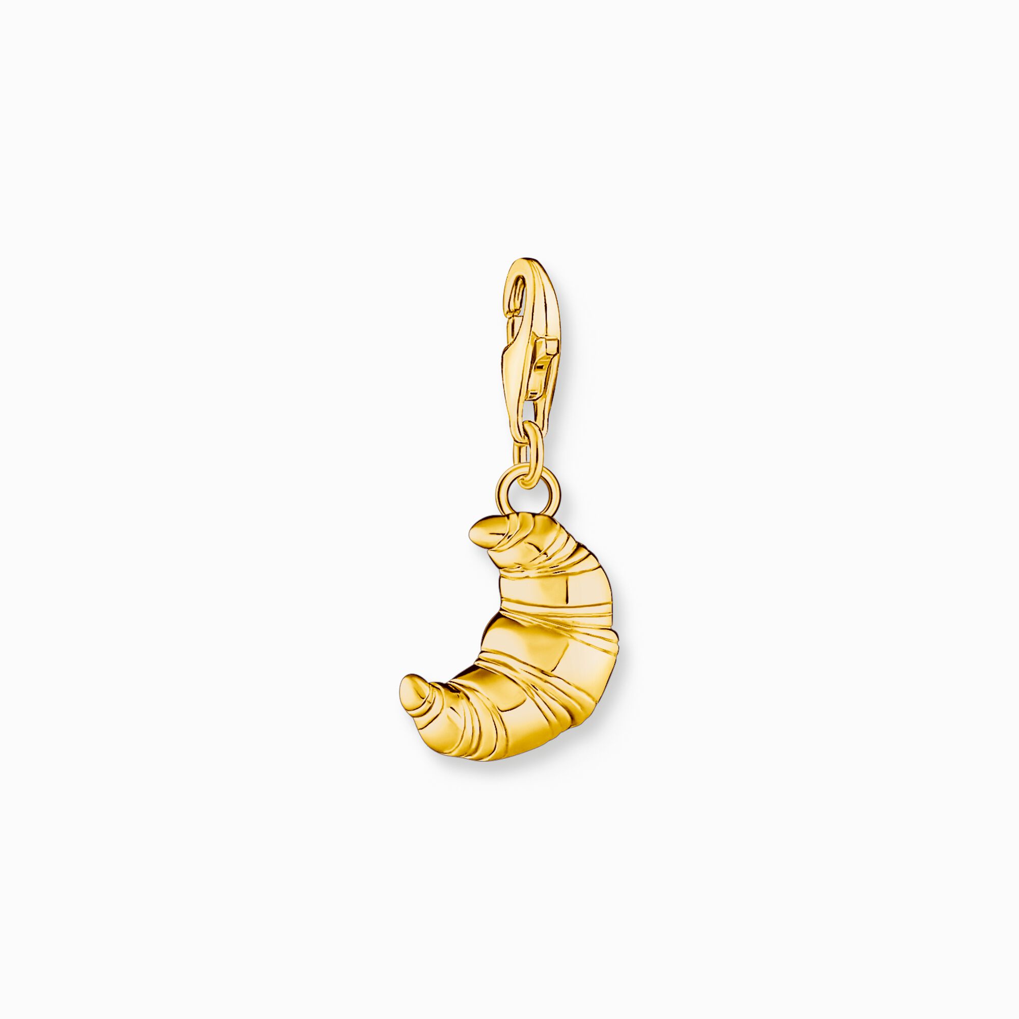 Gold-plated charm pendant in croissant design from the Charm Club collection in the THOMAS SABO online store
