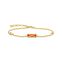Bracelet orange stone with star and moon gold from the  collection in the THOMAS SABO online store