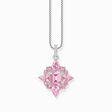 Silver pendant with pink zirconia stones from the  collection in the THOMAS SABO online store