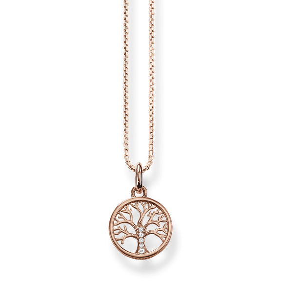 Necklace with pendant Tree of Love, golden THOMAS SABO