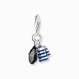 Silver charm pendant with beret hat and Breton shirt from the Charm Club collection in the THOMAS SABO online store
