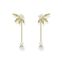 earrings leaves with chain large gold from the  collection in the THOMAS SABO online store