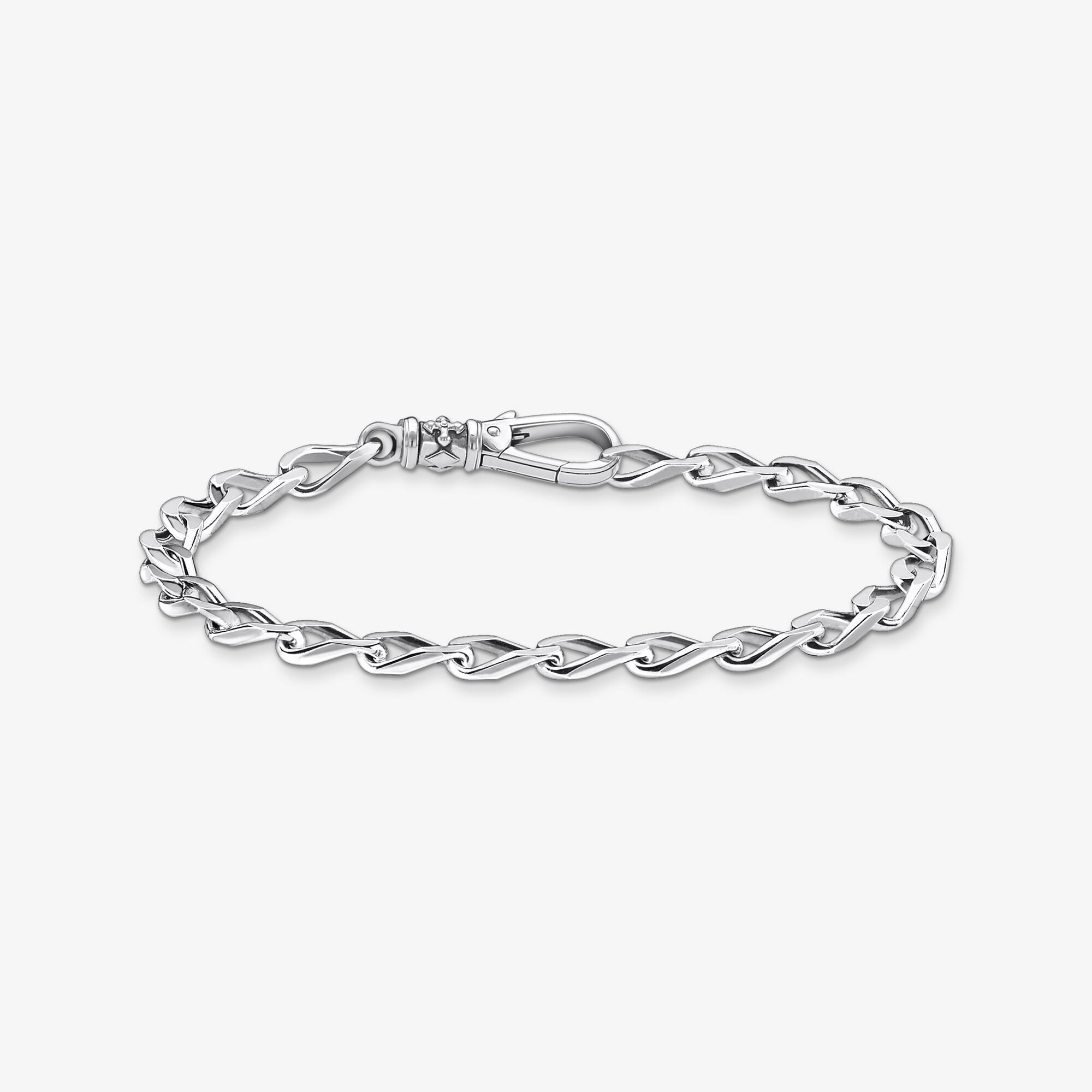 THOMAS SABO Armband Glieder silber, Sterlingsilber geschwärzt, Größe: 19 cm, Unisex