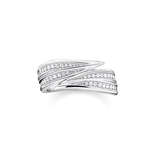 Ring Leaves Silver For Women Artistical Design Thomas Sabo