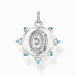 Pendant rotatable with mother-of-pearl and turquoise stones silver from the  collection in the THOMAS SABO online store