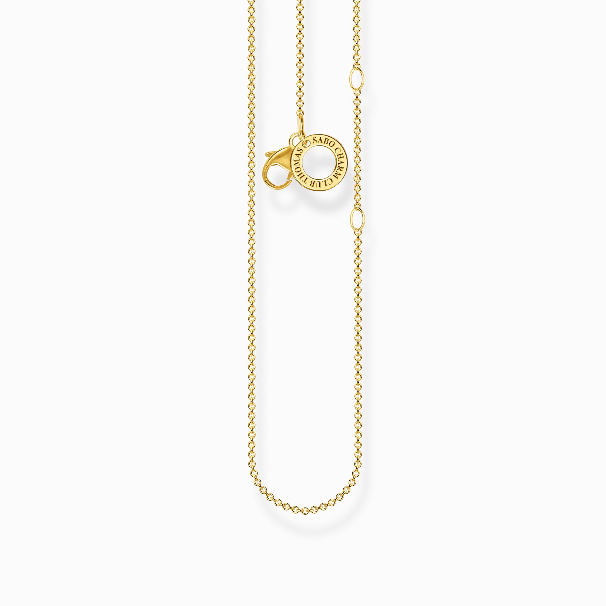 Charm necklace gold from the Charm Club collection in the THOMAS SABO online store