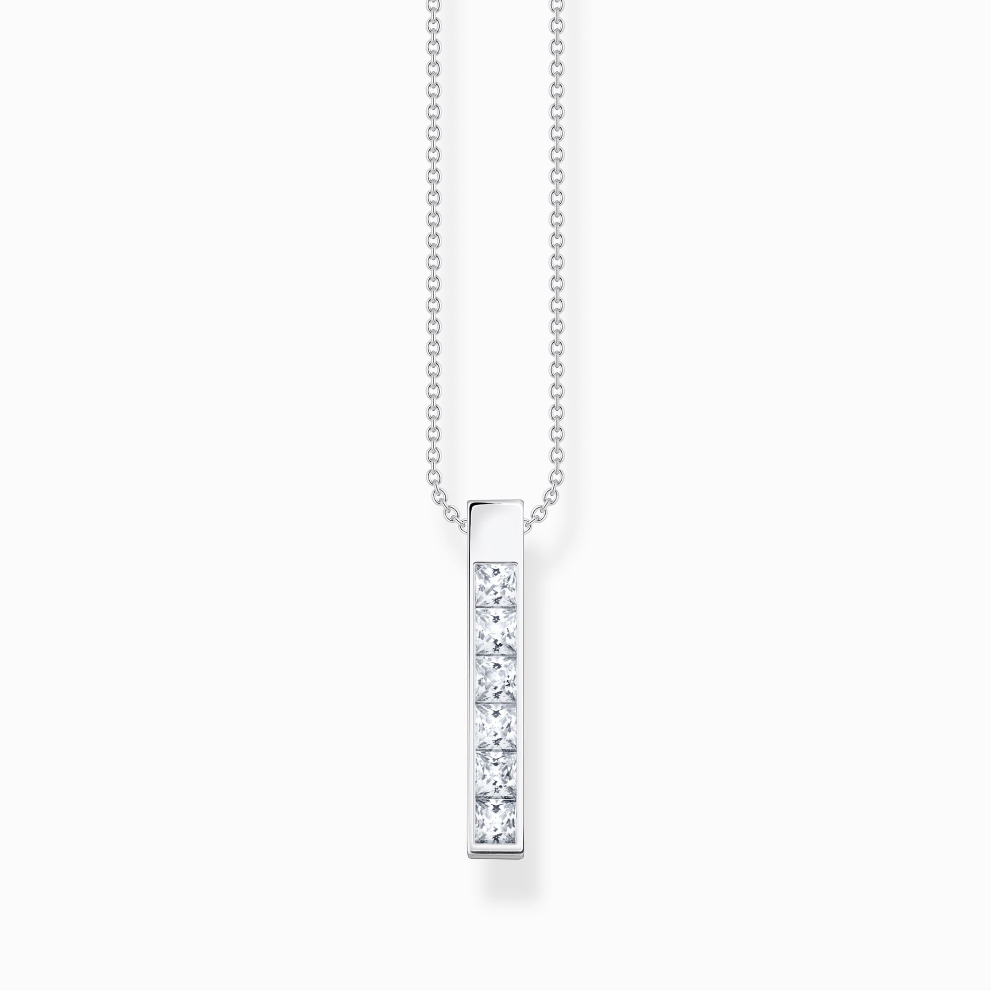 Necklace with white stones silver from the  collection in the THOMAS SABO online store