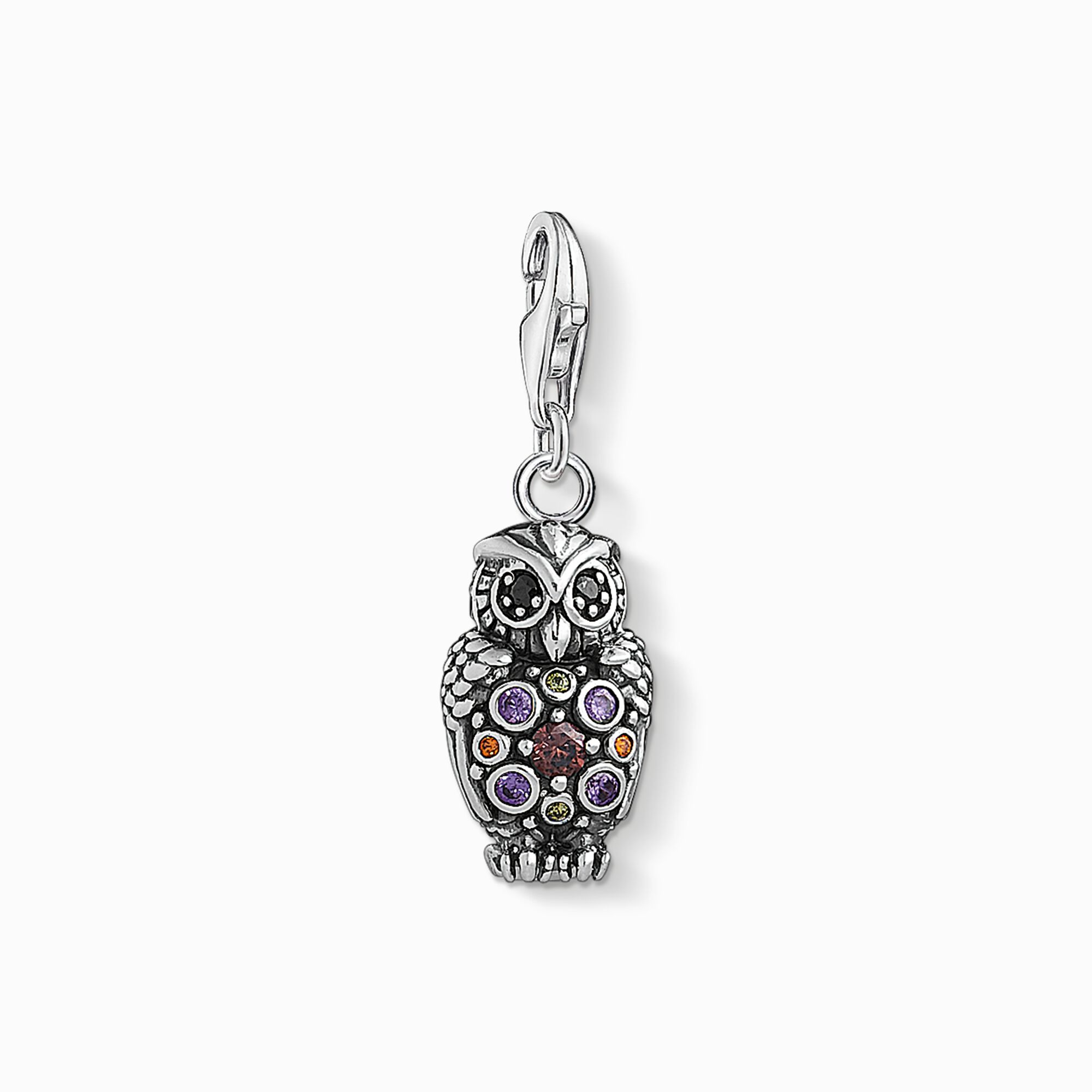 Charm pendant Sparkling owl from the Charm Club collection in the THOMAS SABO online store