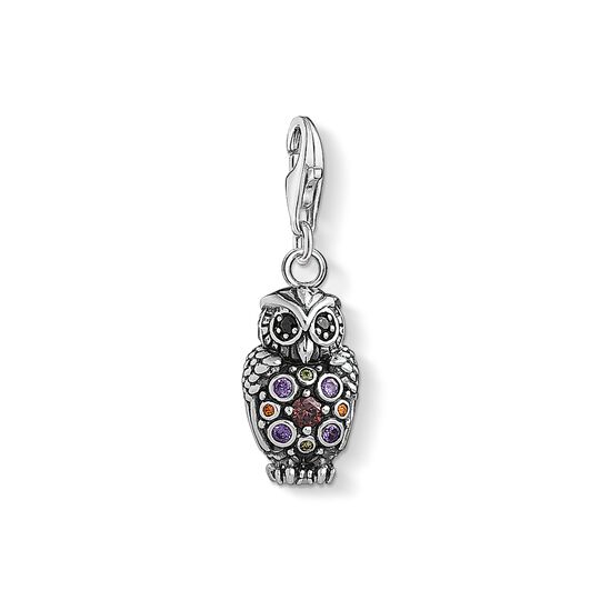 Charm pendant Sparkling owl from the Charm Club collection in the THOMAS SABO online store