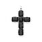 Pendant cross black stones, large from the  collection in the THOMAS SABO online store