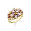 Ring flowers colourful stones gold from the  collection in the THOMAS SABO online store