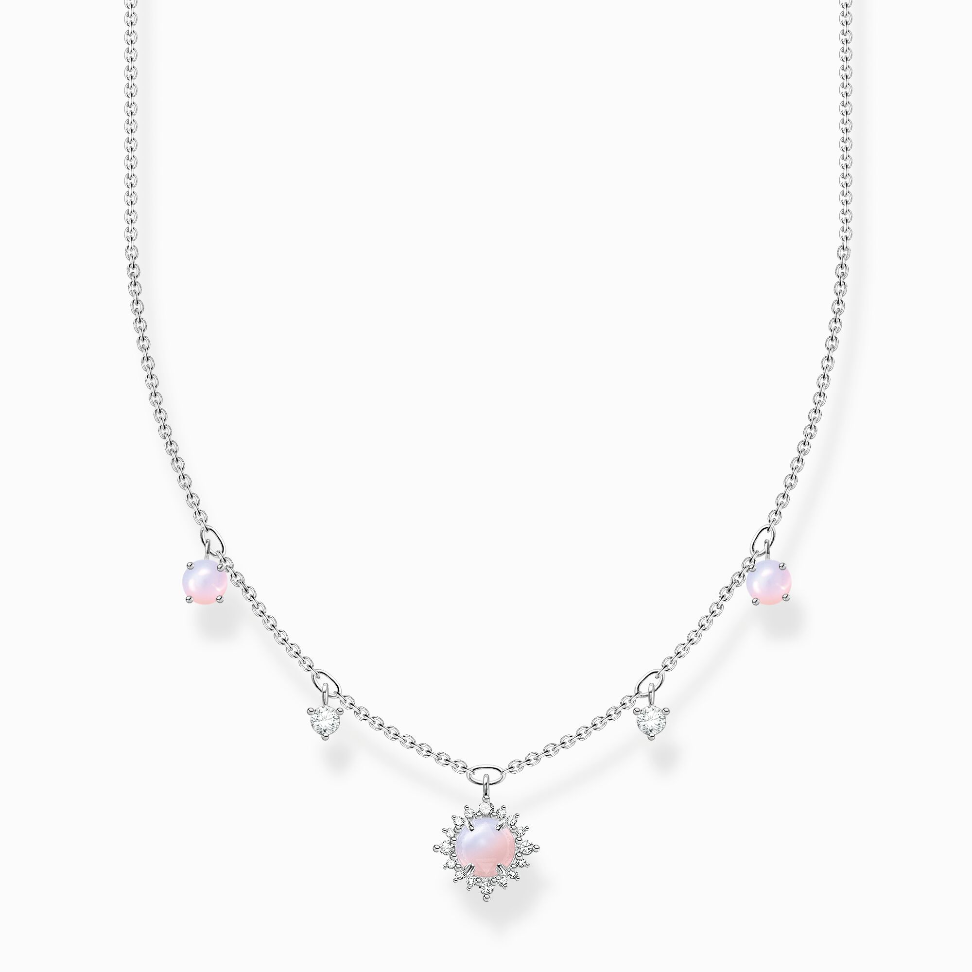 Necklace vintage shimmering pink opal-coloured stone from the Charming Collection collection in the THOMAS SABO online store