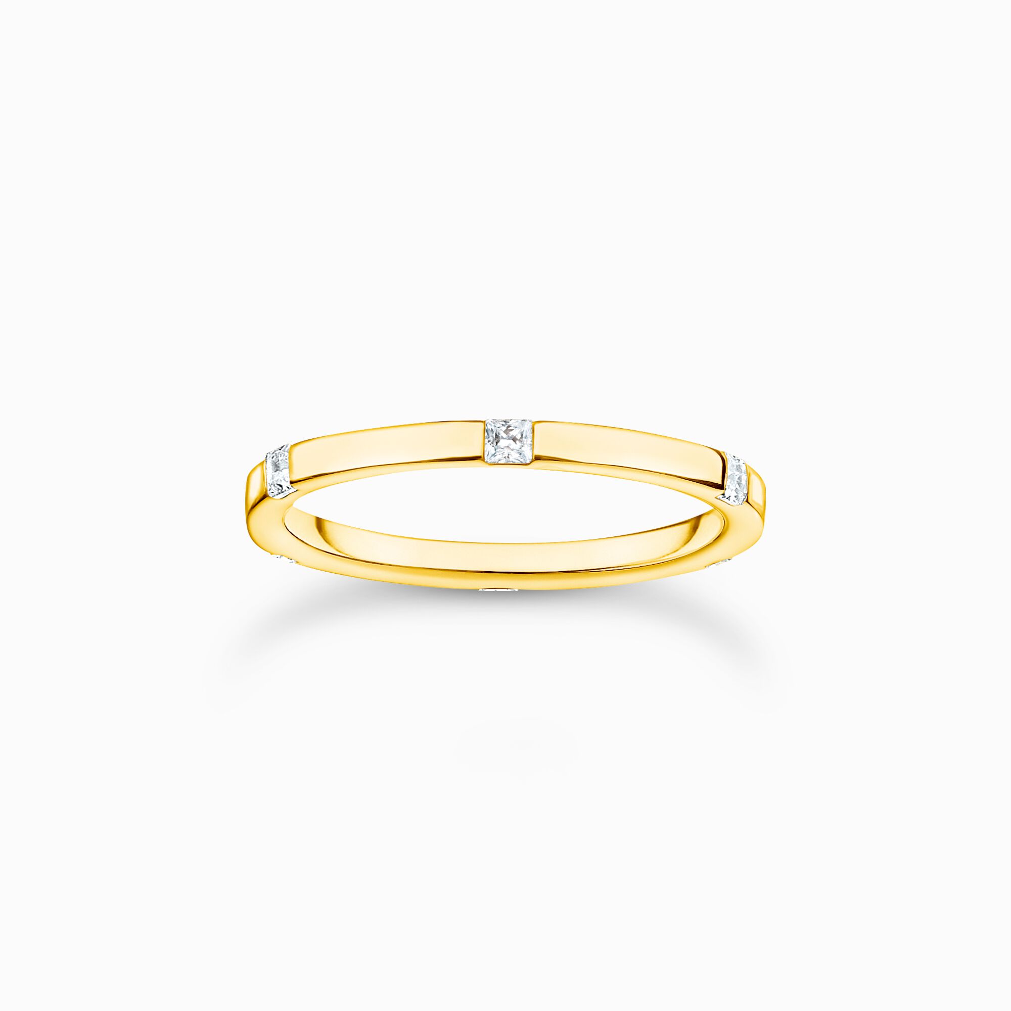 Ring mit wei&szlig;en Steinen gold aus der Charming Collection Kollektion im Online Shop von THOMAS SABO