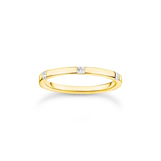 Ring mit wei&szlig;en Steinen gold aus der Charming Collection Kollektion im Online Shop von THOMAS SABO