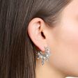 Hoop earrings with winter sun rays silver from the  collection in the THOMAS SABO online store