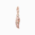 Pendentif Charm plume de ph&eacute;nix avec pierres rose or rose de la collection Charm Club dans la boutique en ligne de THOMAS SABO