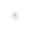 Single ear stud flower white stones gold from the Charming Collection collection in the THOMAS SABO online store