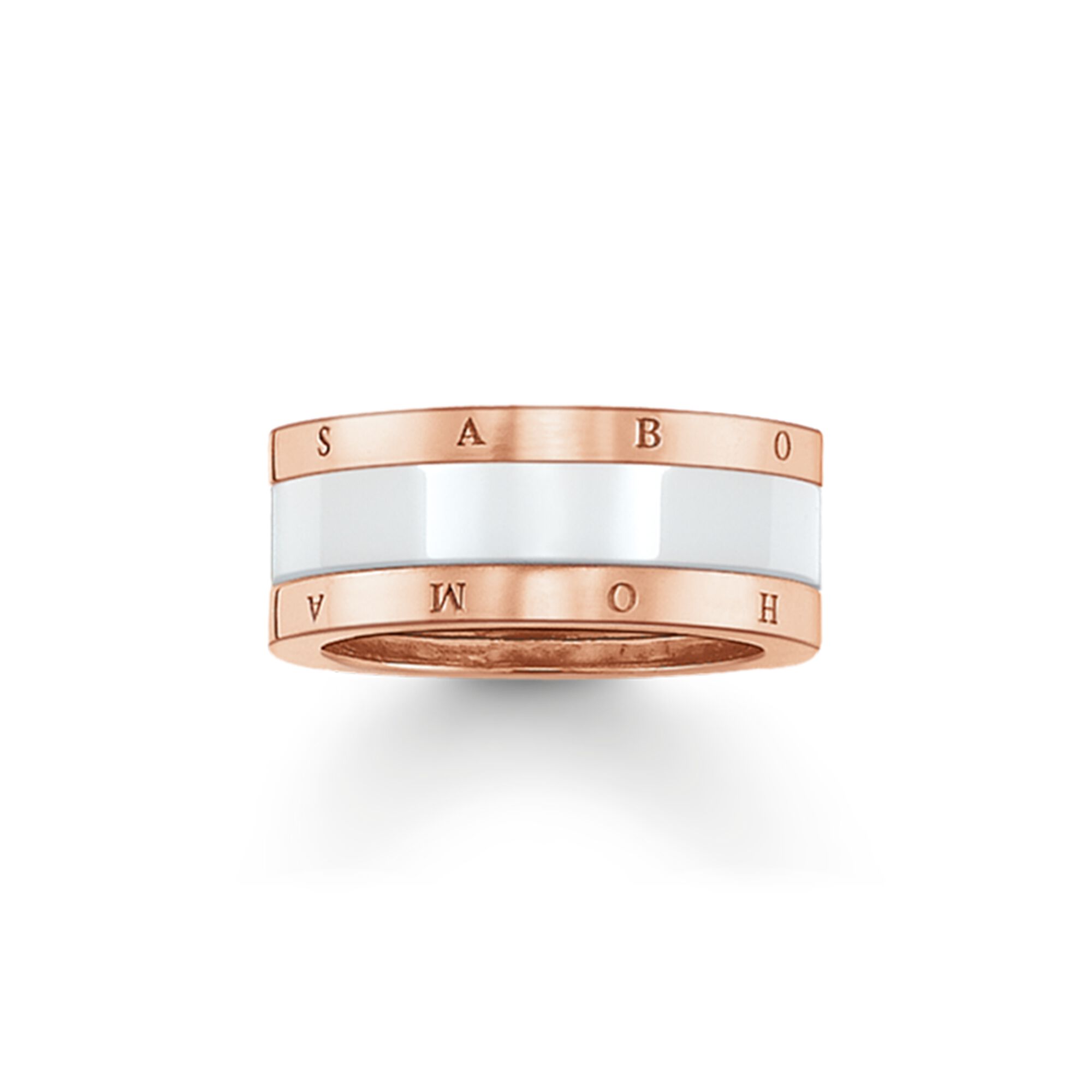 Band Ring White Ceramic Tr1994 593 14 2 Thomas Sabo