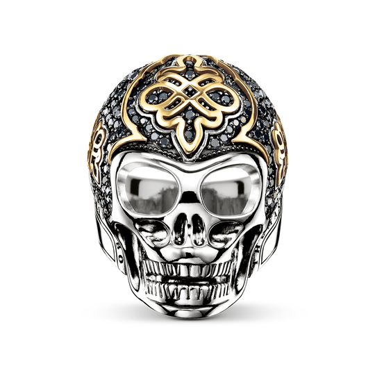 ring black diamond skull from the  collection in the THOMAS SABO online store