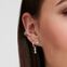 Clou d&#39;oreille unique peace avec pierres blanches argent de la collection Charming Collection dans la boutique en ligne de THOMAS SABO