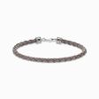 Leather bracelet grey from the  collection in the THOMAS SABO online store