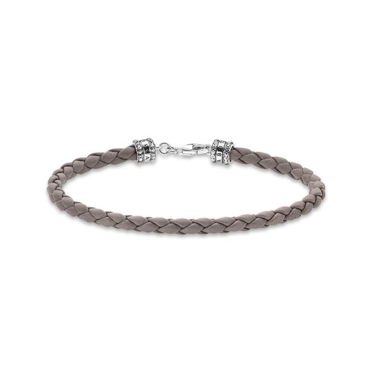 Bracelet en cuir gris de la collection  dans la boutique en ligne de THOMAS SABO