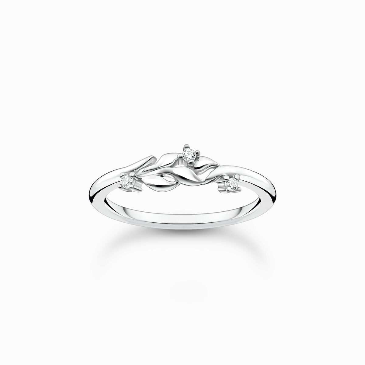 Thomas Sabo Silver Brooch with White Stones in Safety Pin Design Silver, Stainless Steel, Size: One size, for Women