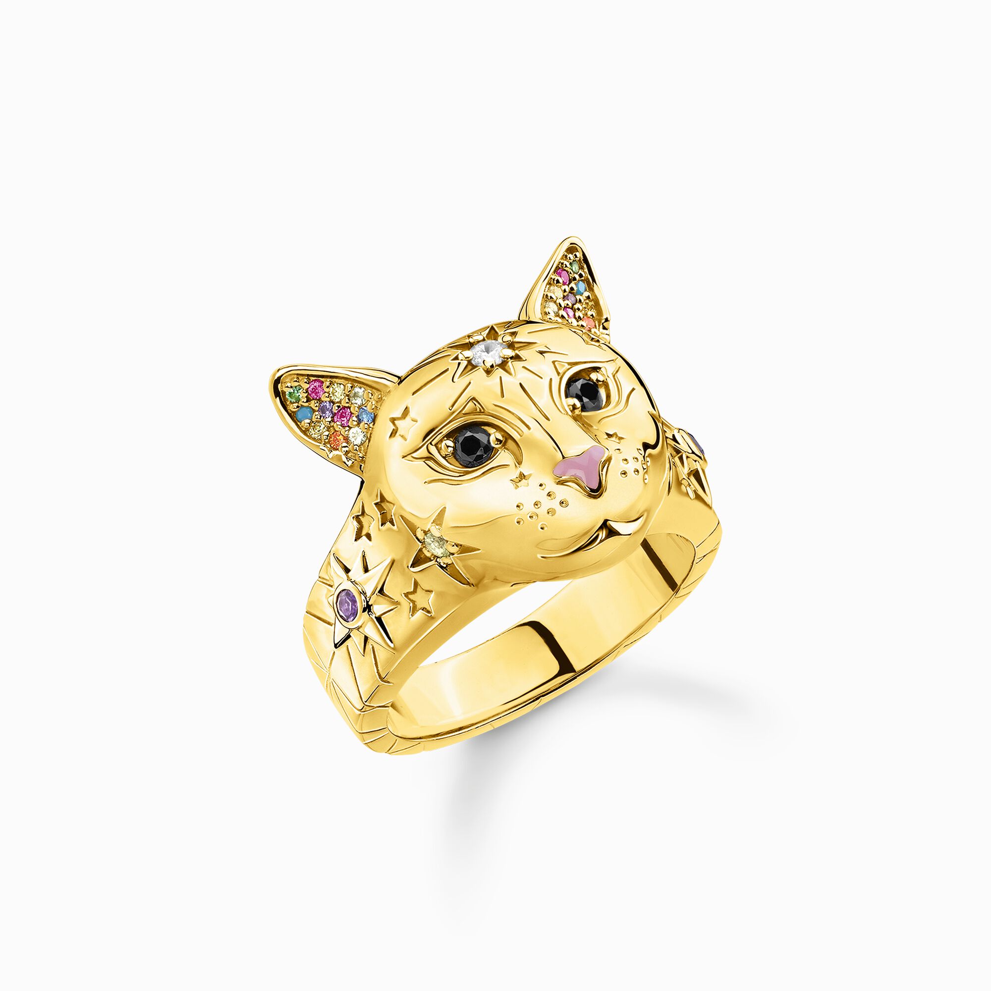 Ring Katze gold aus der  Kollektion im Online Shop von THOMAS SABO