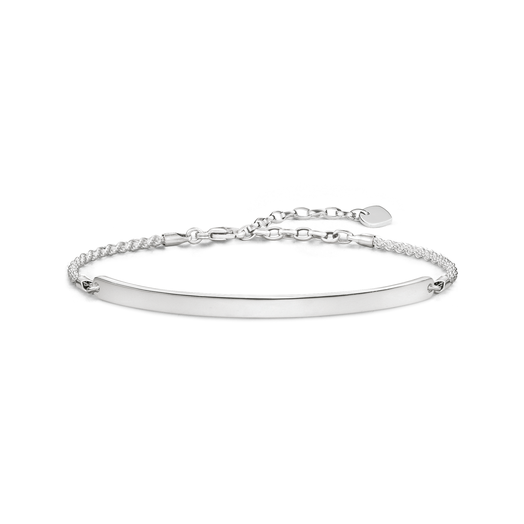 Thomas Sabo Armband klassisch mit Gravur silberfarben LBA0008-001-12-L21V