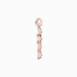Colgante cruz con piedras rosa y estrella chapado en oro rosa de la colección  en la tienda online de THOMAS SABO