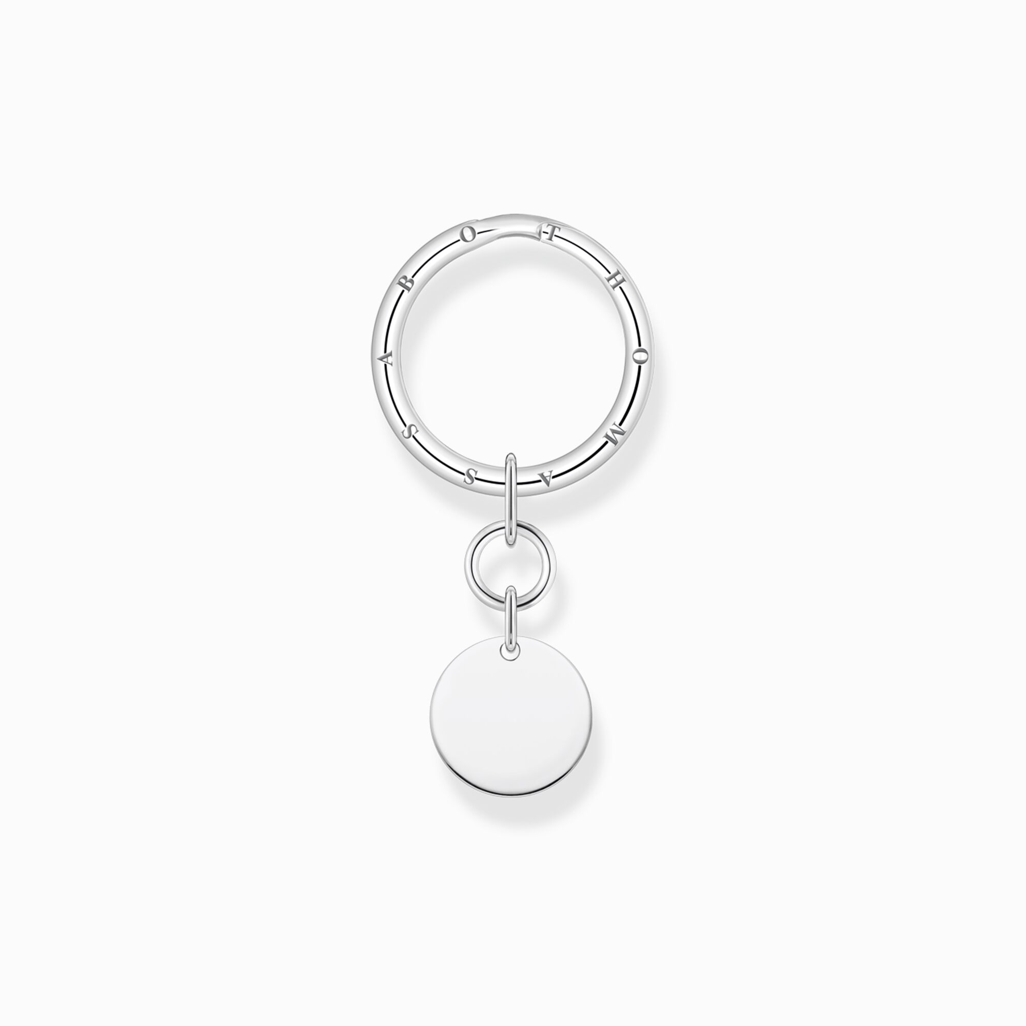 Key ring disc silver from the  collection in the THOMAS SABO online store