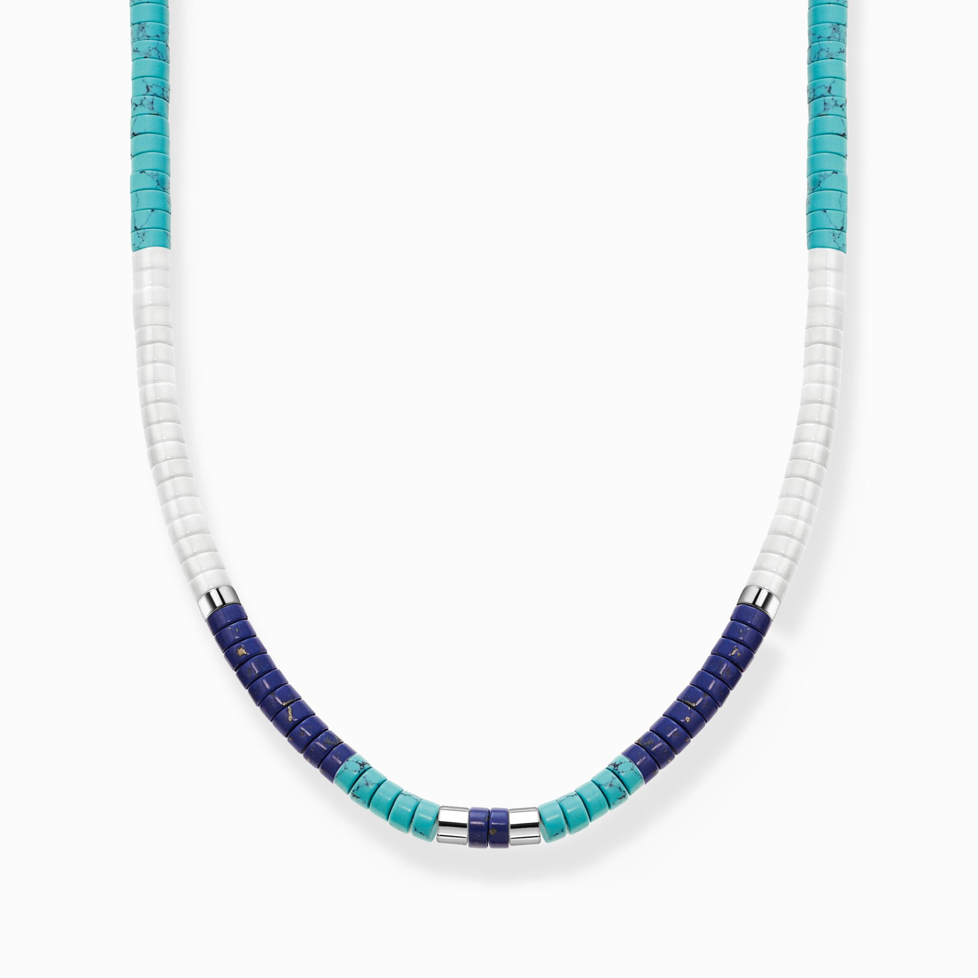 Halsband med bl&aring; stenar ur kollektionen Charming Collection i THOMAS SABO:s onlineshop