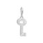 Charm pendant key white stones silver from the Charm Club collection in the THOMAS SABO online store
