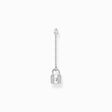 Single earring lock with white stones silver from the Charming Collection collection in the THOMAS SABO online store