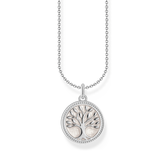 Silver necklace with tree of love pendant and cold enamel from the Charming Collection collection in the THOMAS SABO online store