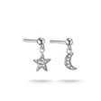Ear Studs Star and moon
