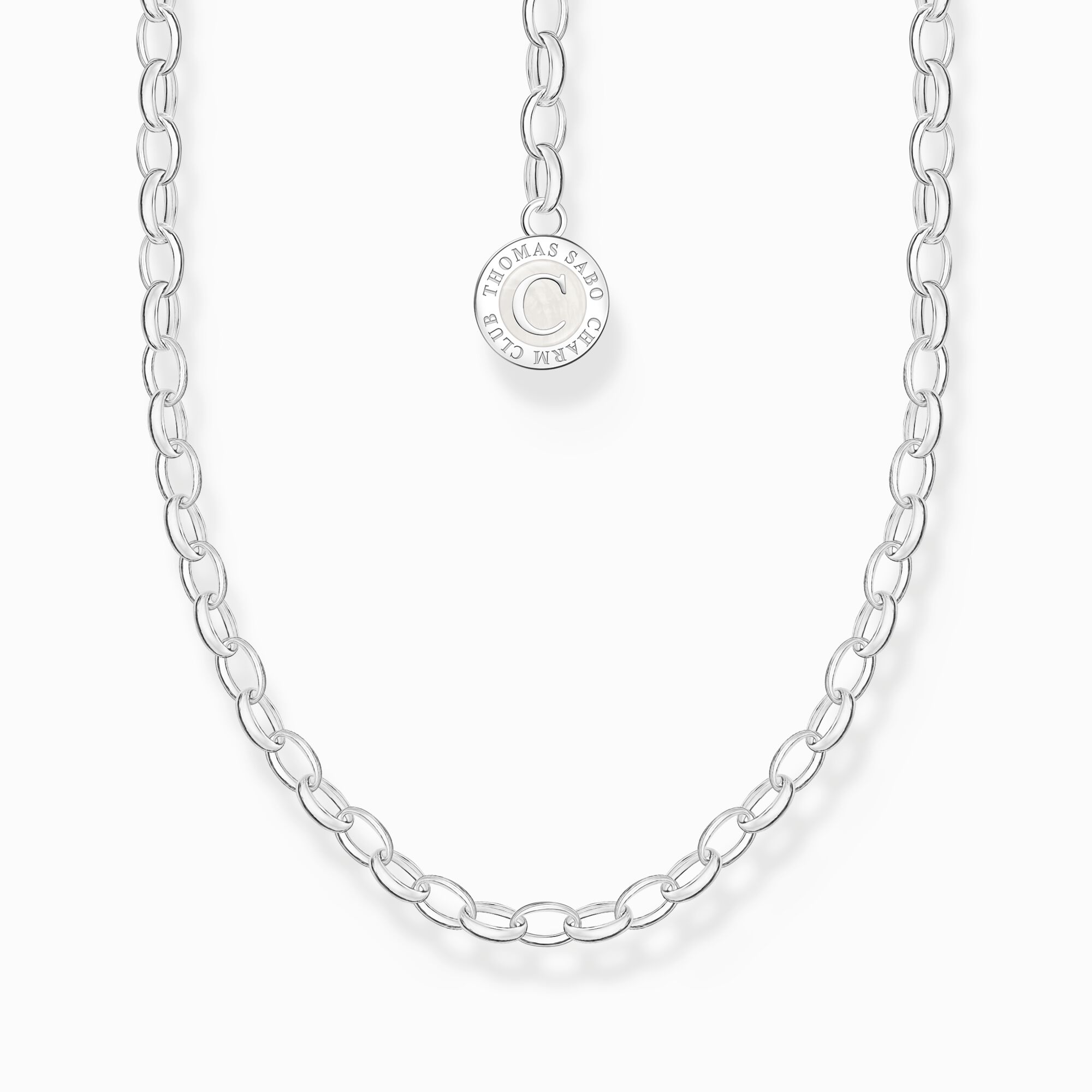Member Charm necklace with Charmista Coin silver from the Charm Club collection in the THOMAS SABO online store