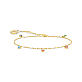Golden necklace with glass-ceramic stones – THOMAS SABO