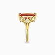 Ring mit gro&szlig;em orangenem Stein und Sterne vergoldet aus der  Kollektion im Online Shop von THOMAS SABO