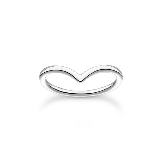 Ring V-shape silver from the Charming Collection collection in the THOMAS SABO online store